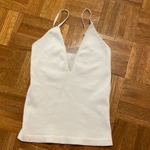 White free people tank.
